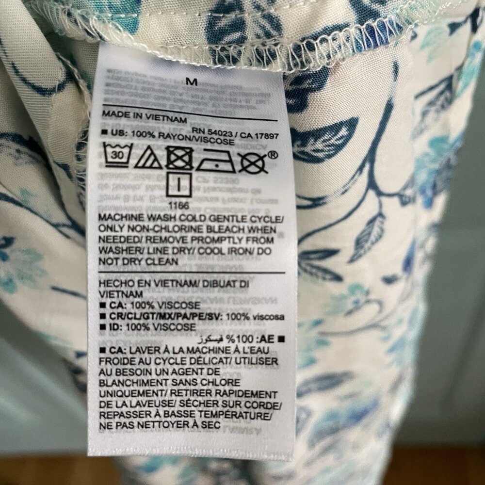 Old Navy Women’s Sleeveless Tie-Back Cutout Maxi Dress Medium Light Blue Flowers - Picture 8 of 15